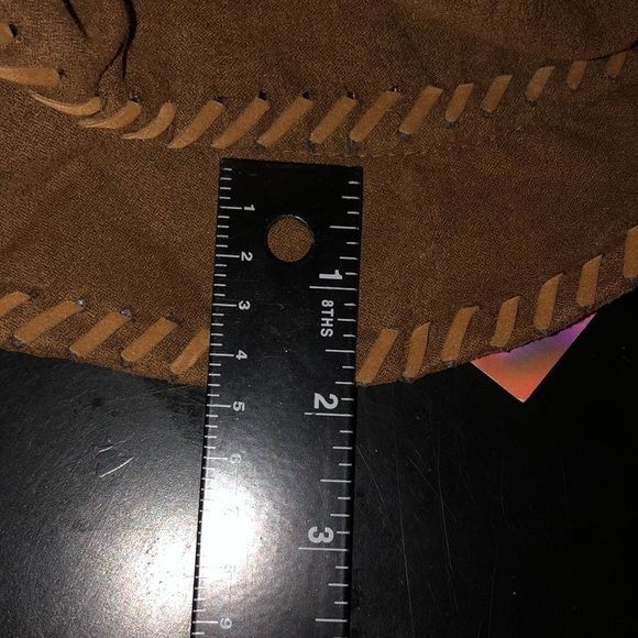 Scala brown suede bucket hat whipstitch stitching,milk chocolate color NWT - Picture 9 of 10